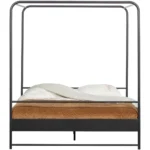 Bunk lit métal noir 160x200 cm – Image 10