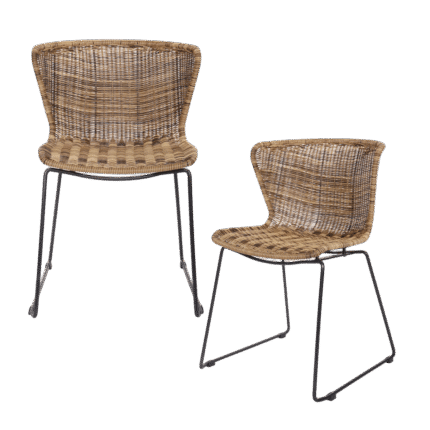 Set de 2 - Wings garden chair Naturel