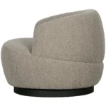Woolly fauteuil courbe naturel mix