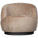 Woolly fauteuil pivotant chenille sable