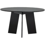 Fries table à manger chêne blacknight matt ø129 cm – Image 2