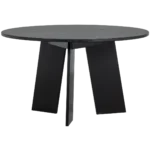 Fries table à manger chêne blacknight matt ø129 cm