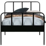 Mees lit métal noir 120x200 cm – Image 7