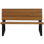 Banco outdoor banc de jardin bois/métal naturel