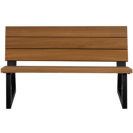 Banco outdoor banc de jardin bois/métal naturel