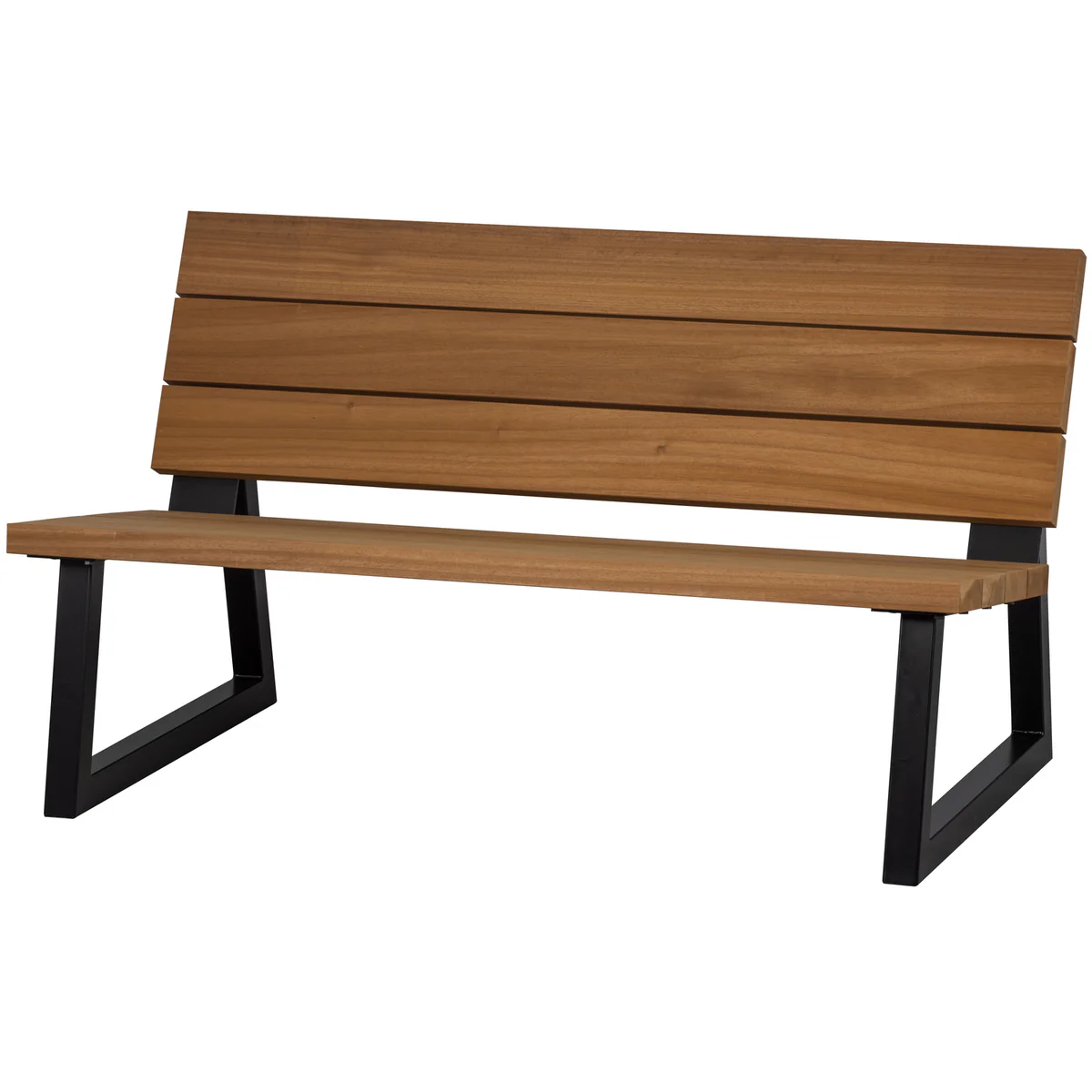 Banco outdoor banc de jardin bois/métal naturel – Image 4
