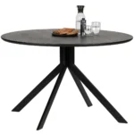 Bruno table à manger rectangle mdf noir 200x90 cm – Image 8