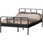 Mees lit métal noir 120x200 cm