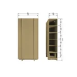 Basu armoire de rangement pin dust – Image 3