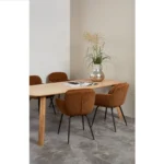 Tablo table ovale danois lamelle continue 220x100 cm transparant – Image 3