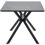 Bruno table à manger rectangle mdf noir 200x90 cm – Image 4