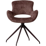 Eliva chaise de salle à manger velours structuré – Image 9