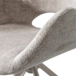 Eliva chaise de salle à manger velours structuré – Image 8