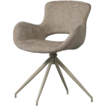 Eliva chaise de salle à manger velours structuré – Image 7