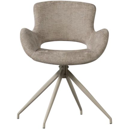 Eliva chaise de salle à manger velours structuré