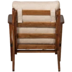 Houston fauteuil bouclé bois naturel