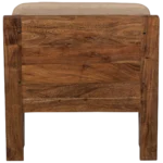 Opulent fauteuil bouclé bois naturel