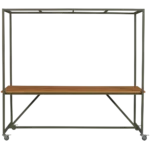 Blue sky garden table wood with – Image 3