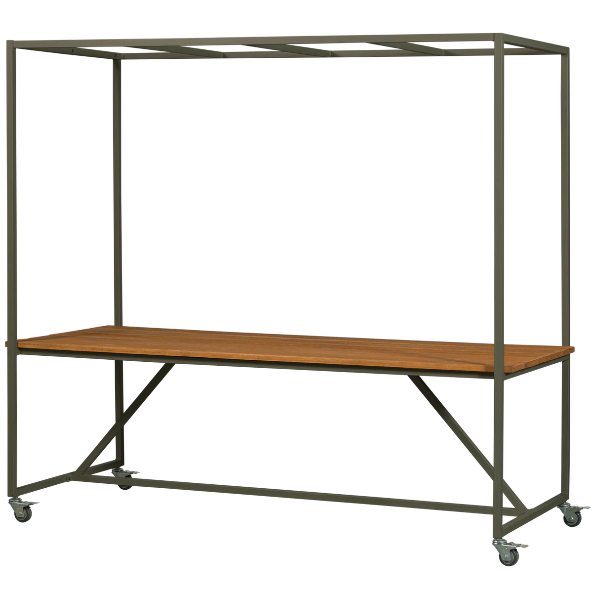 Blue sky garden table wood with – Image 1