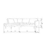 Rodeo canapé d'angle a gauche