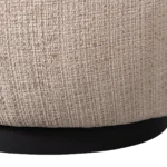 Woolly fauteuil pivotant chenille sable