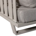 Bear banc de jardin 3-places aluminium sable – Image 2