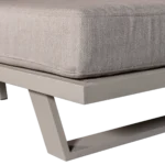 Bear banc de jardin 3-places aluminium sable – Image 5