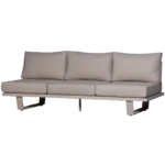 Bear banc de jardin 3-places aluminium sable