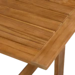 Beaver table de jardin en teck naturel – Image 4