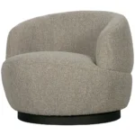 Woolly fauteuil courbe naturel mix